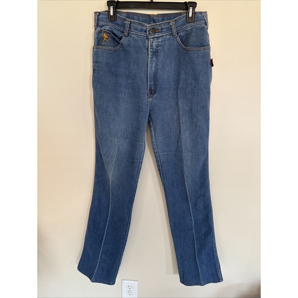 Braxton Jeans Womens 18 Stretch Denim Blue Vintage Embroidered Pocket
